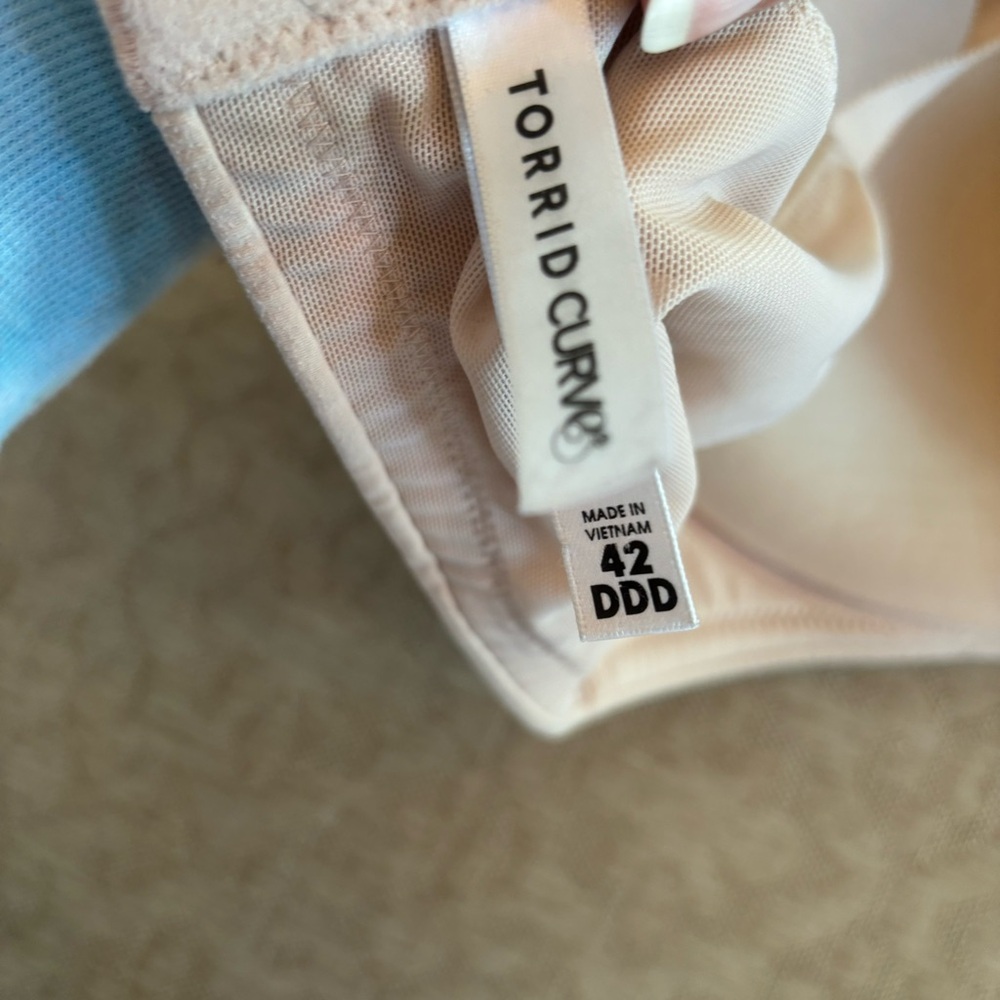 Torrid Curve Bra Full Coverage Underwire Beige Sz… - image 6
